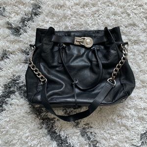 Michael Kors Black Hamilton Purse Handbag